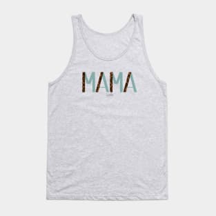 Cheetah Mama Blue Tank Top